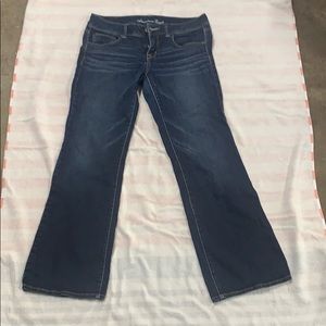 American eagle dark blue jean